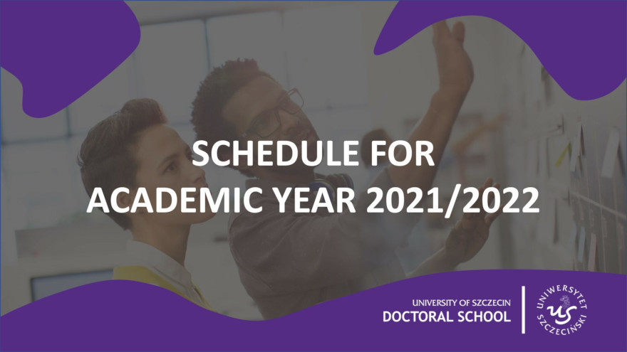 Schedule For Academic Year 2021/2022