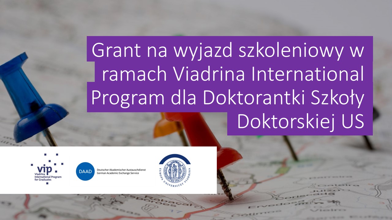 Grant w ramach Viadrina International Program dla Doktorantki Szkoły Doktorskiej US