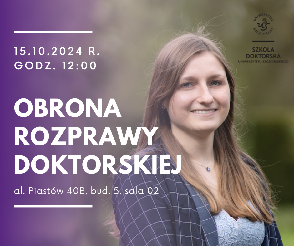 Publiczna obrona rozprawy doktorskiej mgr Louise van Wijgerden-Bachty