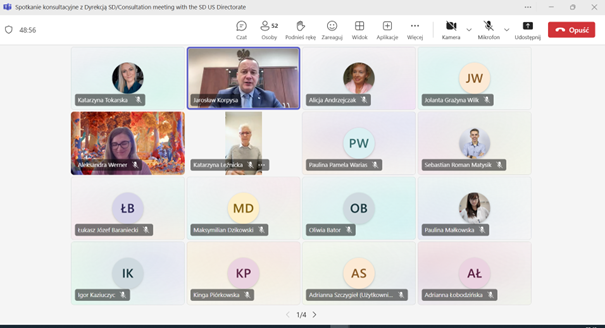 Relacja ze spotkania konsultacyjnego Dyrekcji SD US z Doktorantami