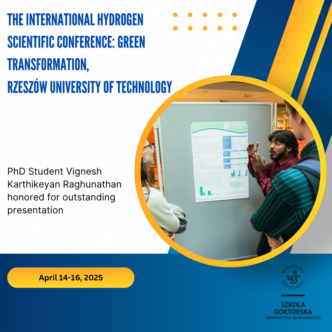 PhD Student of Doctoral School honored at International Hydrogen Conference