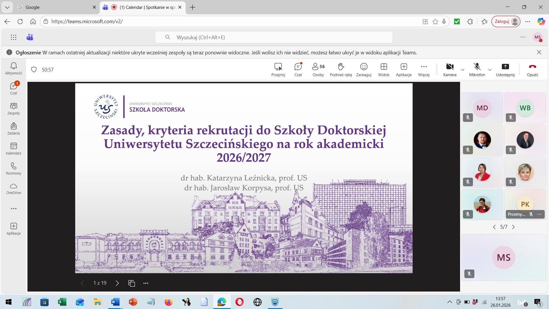 Spotkanie z pracownikami US w sprawie rekrutacji do SD US