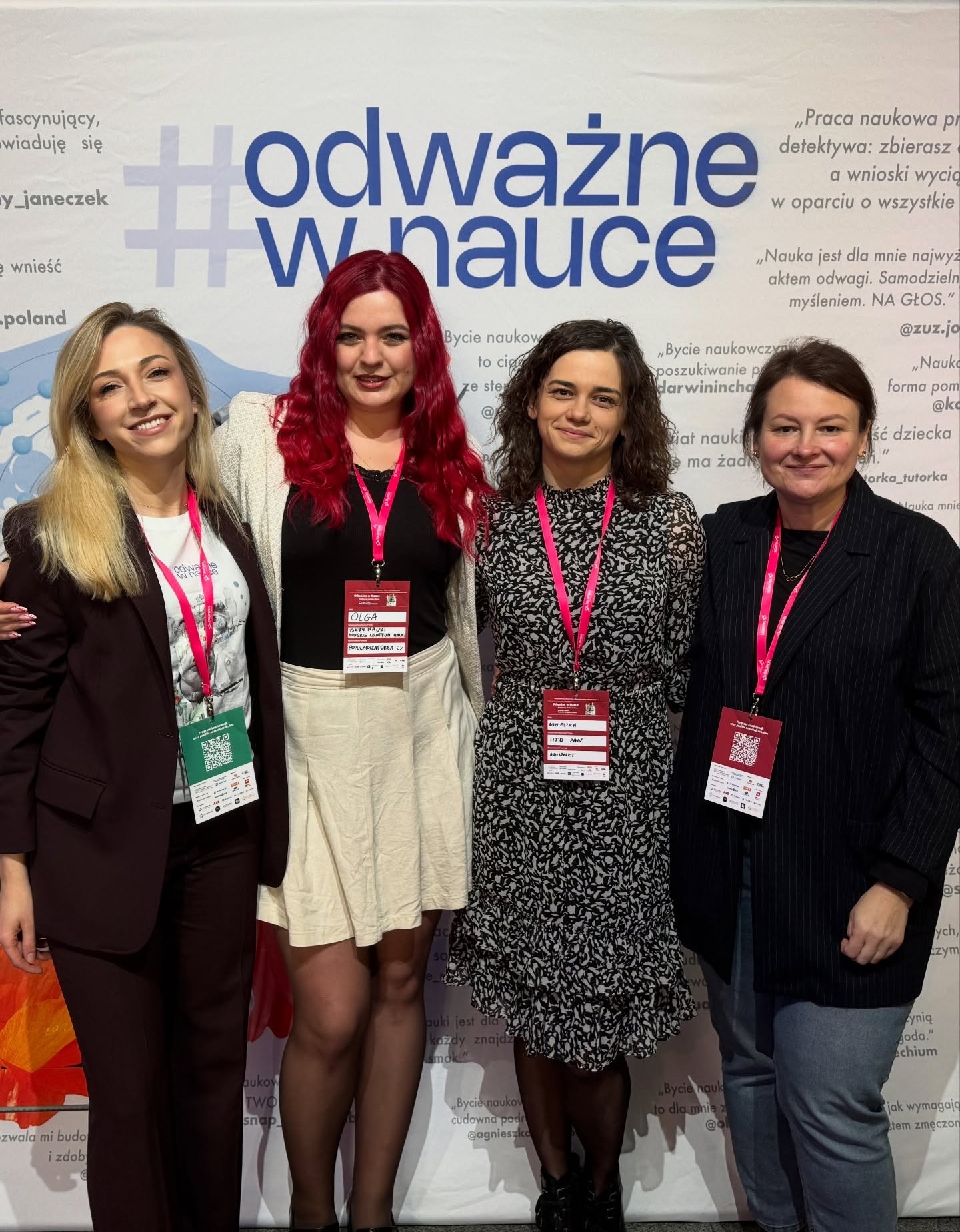 Doktorantka Szkoły Doktorskiej podczas konferencji Odważne w Nauce 2026