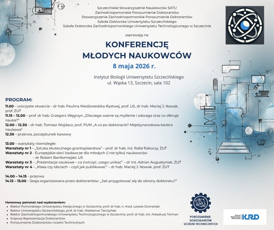 Konferencja Młodych Naukowców 8 maja – ruszyła rejestracja na warsztaty