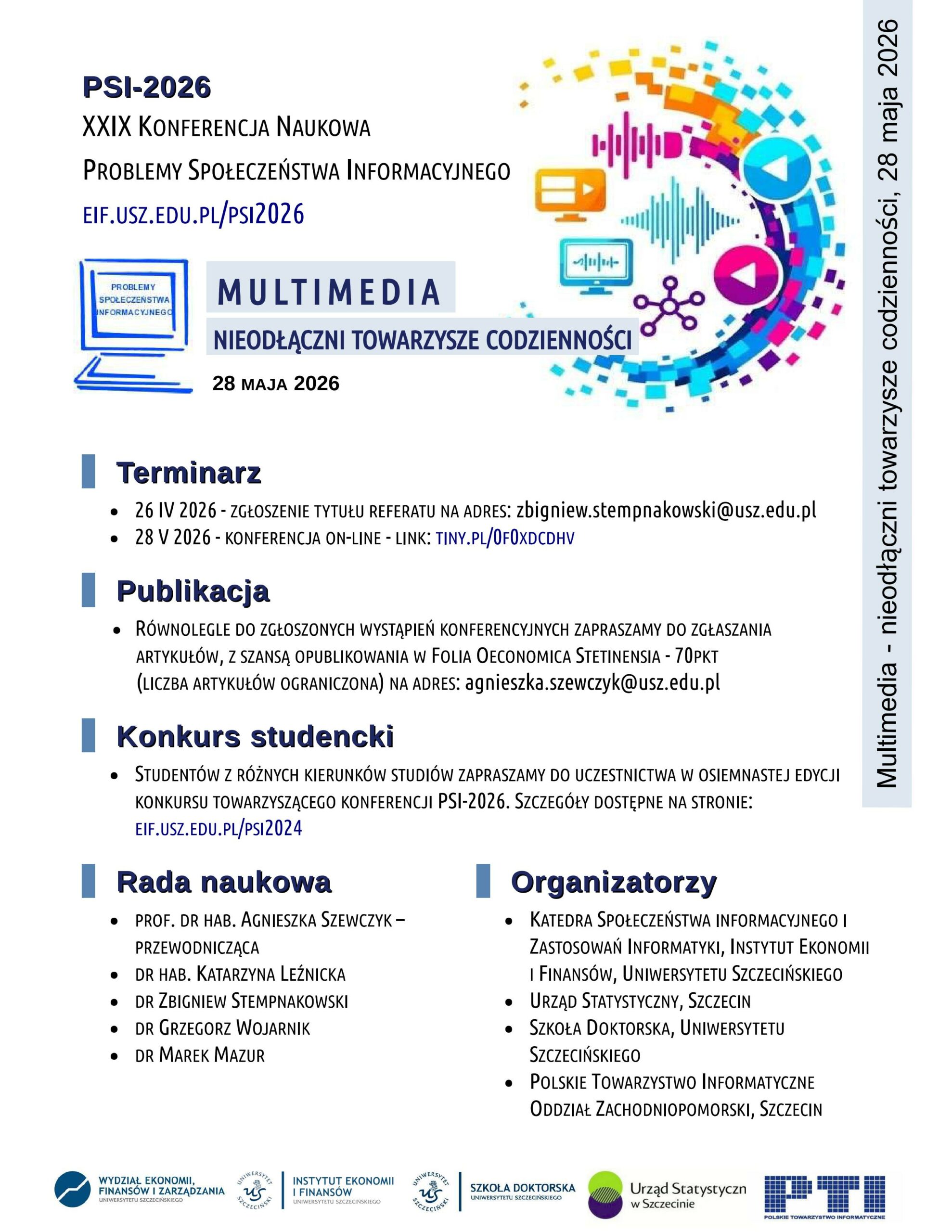 XXIX Konferencja Naukowa – problemy społeczeństwa informacyjnego