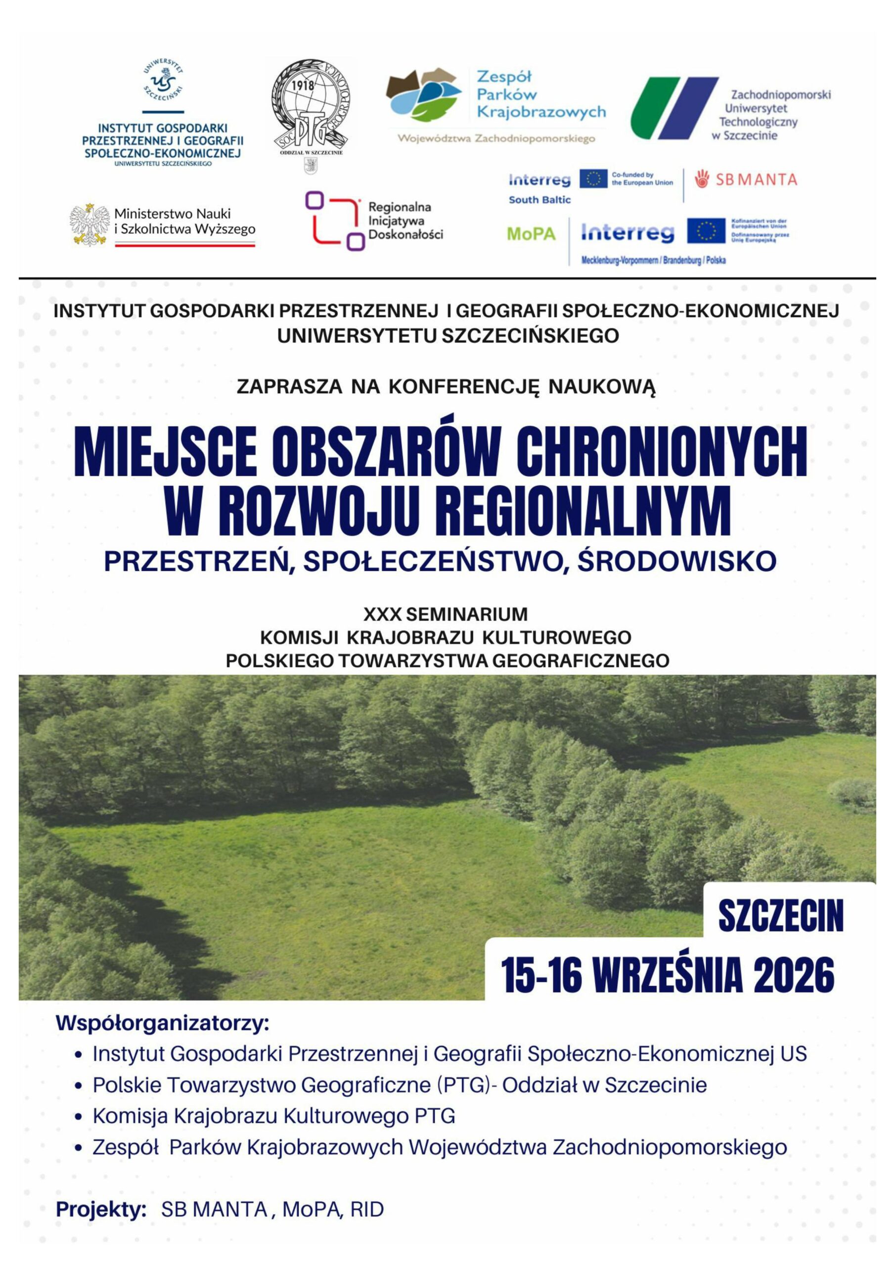 Konferencja „Miejsce obszarów chronionych w rozwoju regionalnym”