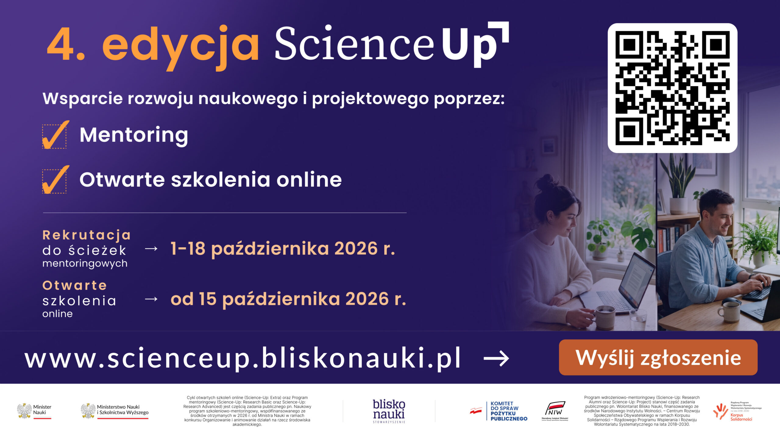 Rusza bezpłatny program wspierający – Science-Up