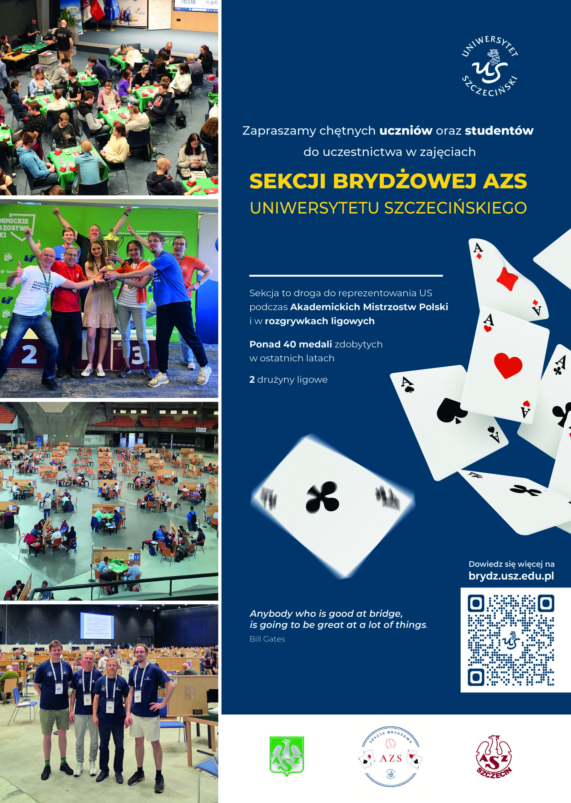 Sekcja brydżowa zaprasza na zajęcia